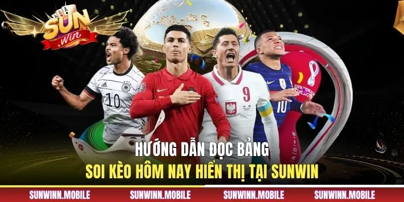 Hướng dẫn đọc bảng soi kèo hôm nay hiển thị tại Sunwin