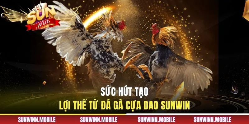Sức hút tạo lợi thế từ đá gà cựa dao Sunwin